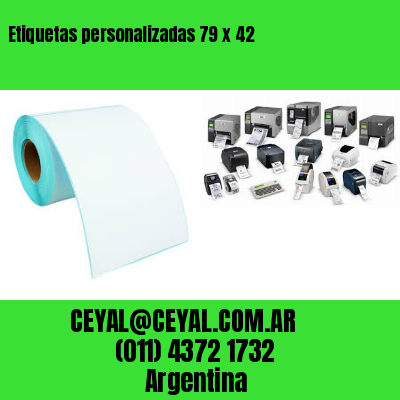 Etiquetas personalizadas 79 x 42