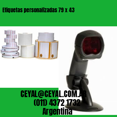 Etiquetas personalizadas 79 x 43