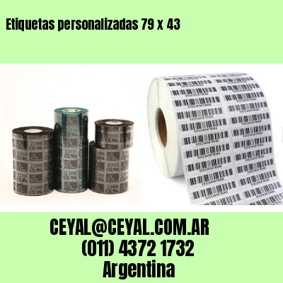 Etiquetas personalizadas 79 x 43