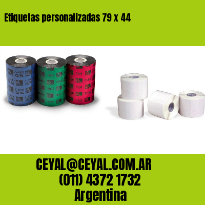 Etiquetas personalizadas 79 x 44