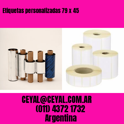 Etiquetas personalizadas 79 x 45