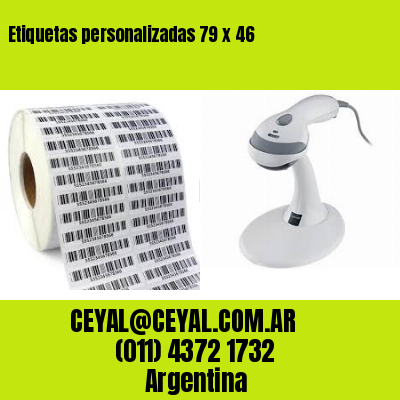 Etiquetas personalizadas 79 x 46