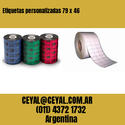 Etiquetas personalizadas 79 x 46