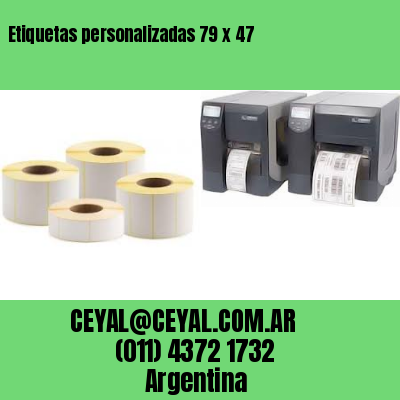 Etiquetas personalizadas 79 x 47
