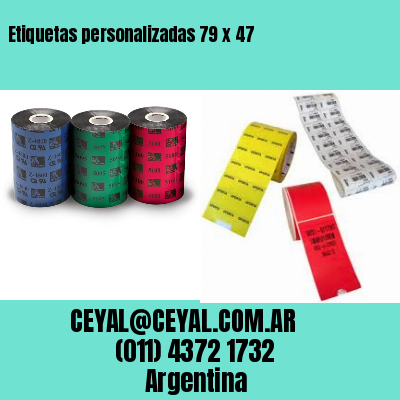 Etiquetas personalizadas 79 x 47
