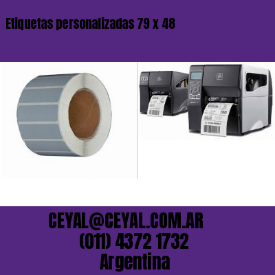 Etiquetas personalizadas 79 x 48
