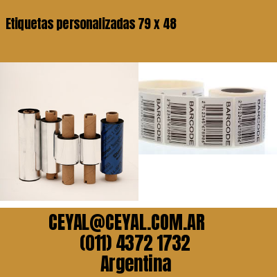 Etiquetas personalizadas 79 x 48