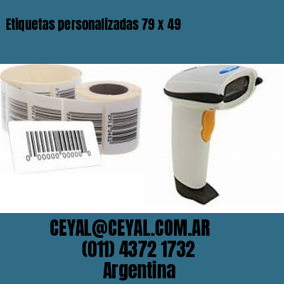 Etiquetas personalizadas 79 x 49