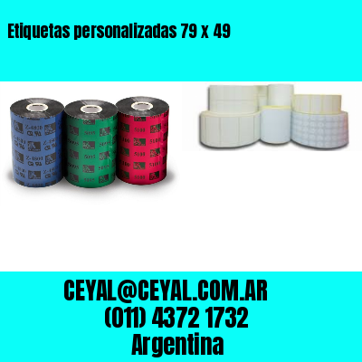 Etiquetas personalizadas 79 x 49