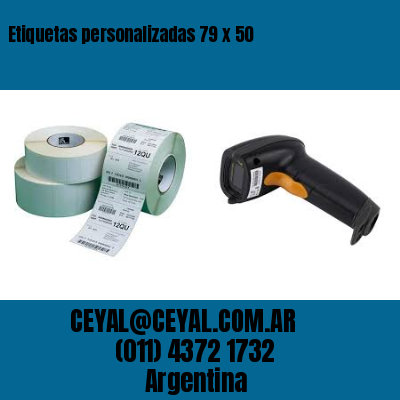 Etiquetas personalizadas 79 x 50