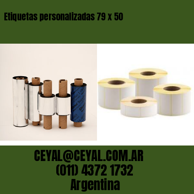 Etiquetas personalizadas 79 x 50