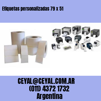 Etiquetas personalizadas 79 x 51