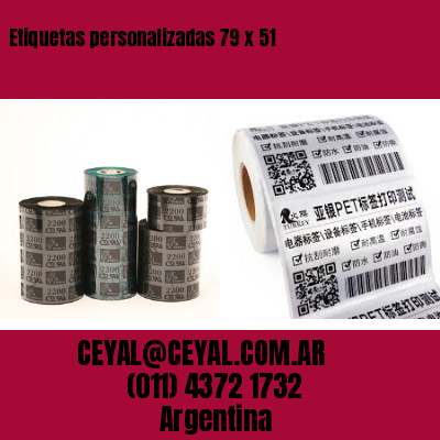 Etiquetas personalizadas 79 x 51