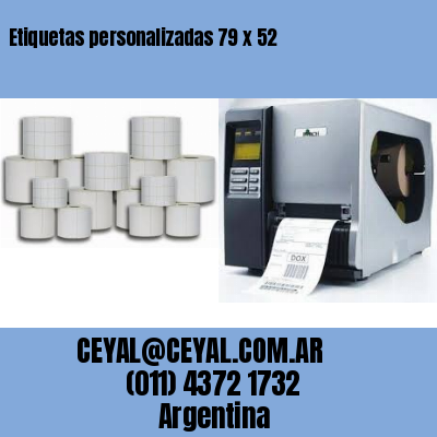 Etiquetas personalizadas 79 x 52