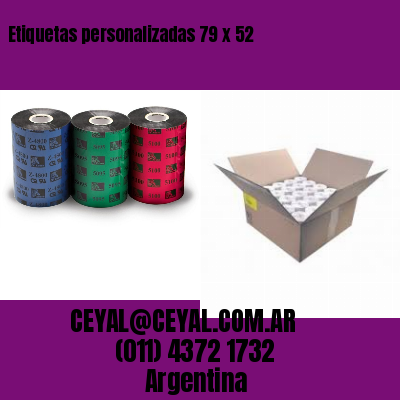 Etiquetas personalizadas 79 x 52