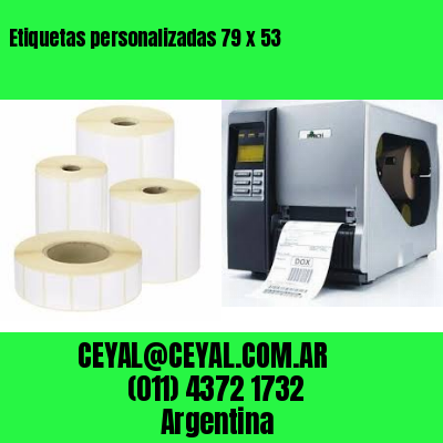 Etiquetas personalizadas 79 x 53