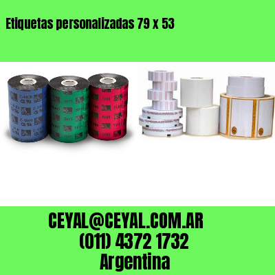 Etiquetas personalizadas 79 x 53