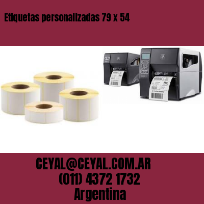 Etiquetas personalizadas 79 x 54