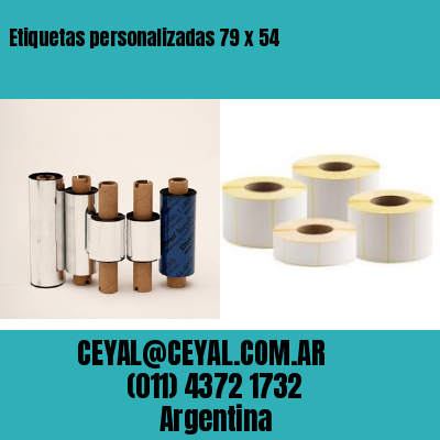 Etiquetas personalizadas 79 x 54