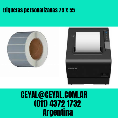 Etiquetas personalizadas 79 x 55
