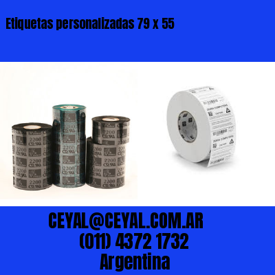 Etiquetas personalizadas 79 x 55