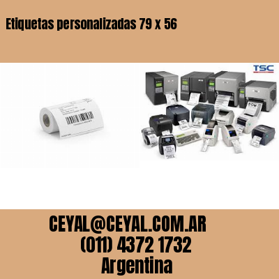 Etiquetas personalizadas 79 x 56
