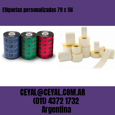 Etiquetas personalizadas 79 x 56
