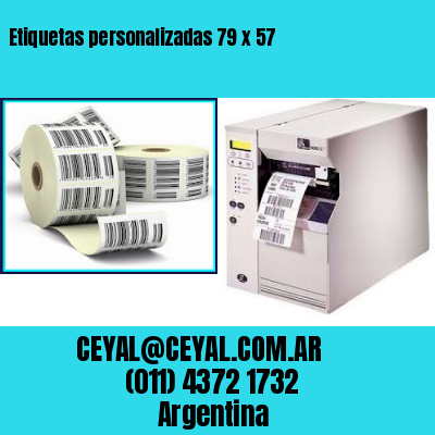 Etiquetas personalizadas 79 x 57