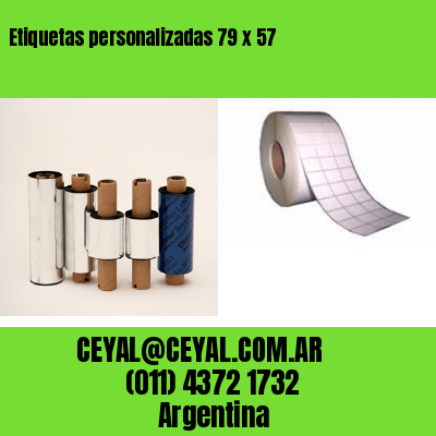 Etiquetas personalizadas 79 x 57