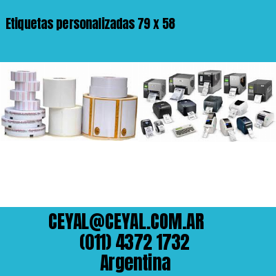 Etiquetas personalizadas 79 x 58