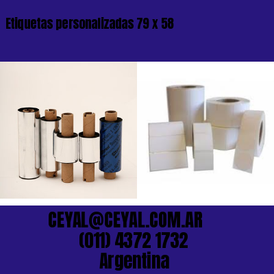 Etiquetas personalizadas 79 x 58