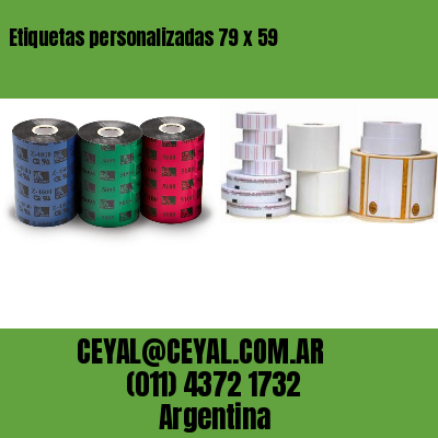 Etiquetas personalizadas 79 x 59