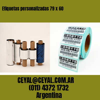 Etiquetas personalizadas 79 x 60