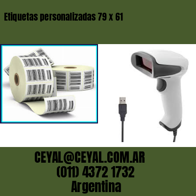 Etiquetas personalizadas 79 x 61