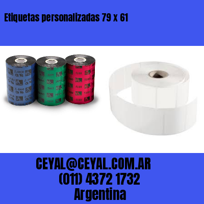Etiquetas personalizadas 79 x 61