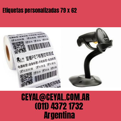 Etiquetas personalizadas 79 x 62