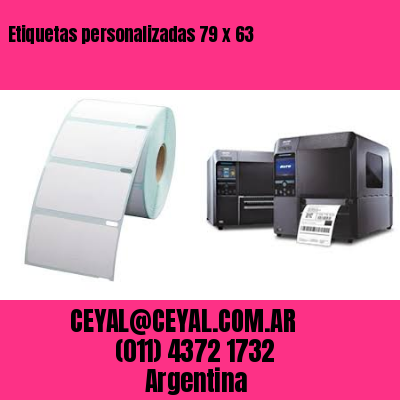Etiquetas personalizadas 79 x 63