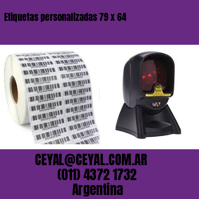 Etiquetas personalizadas 79 x 64