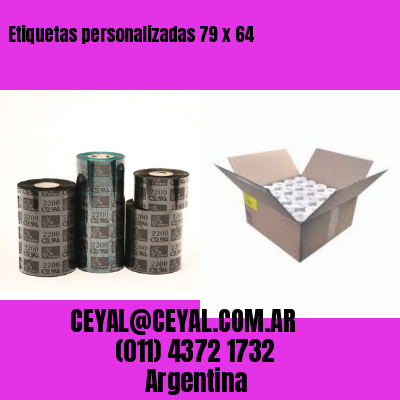 Etiquetas personalizadas 79 x 64