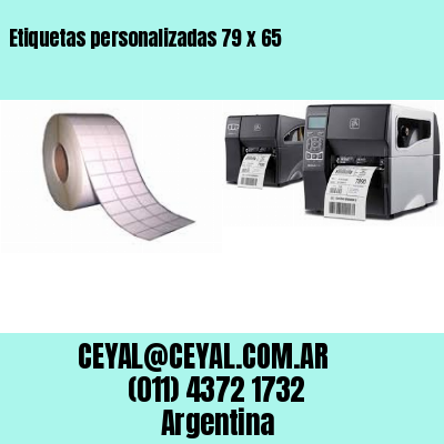 Etiquetas personalizadas 79 x 65