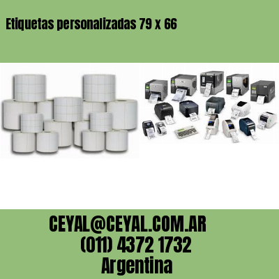 Etiquetas personalizadas 79 x 66