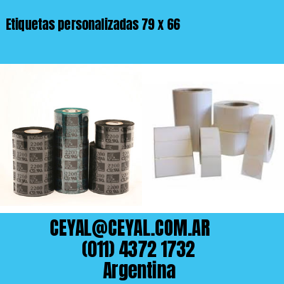 Etiquetas personalizadas 79 x 66
