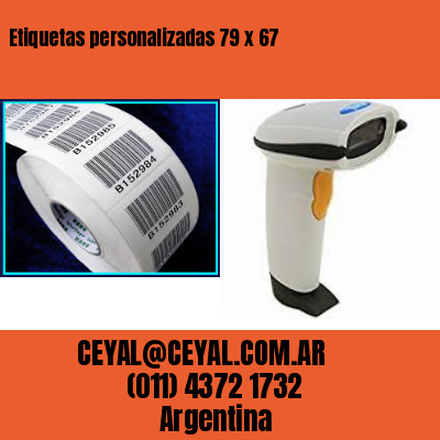 Etiquetas personalizadas 79 x 67