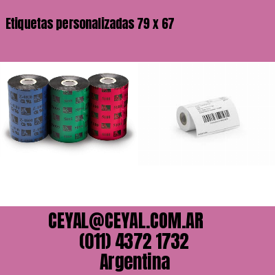 Etiquetas personalizadas 79 x 67