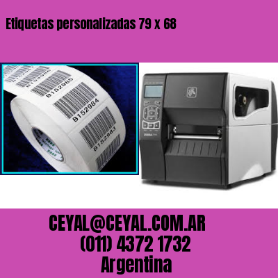 Etiquetas personalizadas 79 x 68