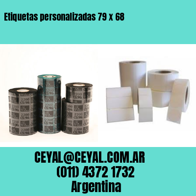 Etiquetas personalizadas 79 x 68