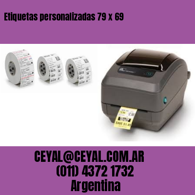 Etiquetas personalizadas 79 x 69