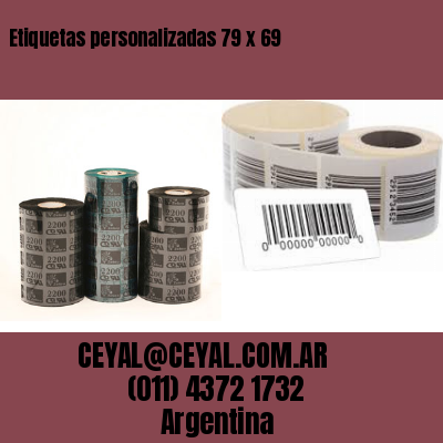 Etiquetas personalizadas 79 x 69