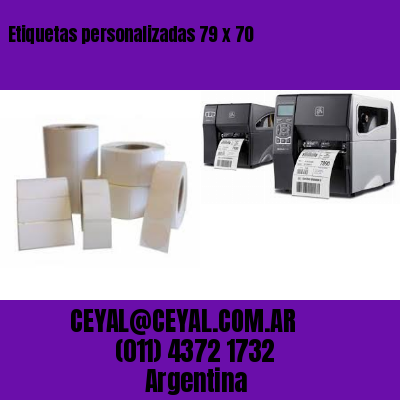 Etiquetas personalizadas 79 x 70