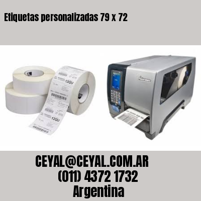 Etiquetas personalizadas 79 x 72